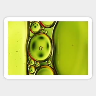 Button Green Oil Drops Sticker